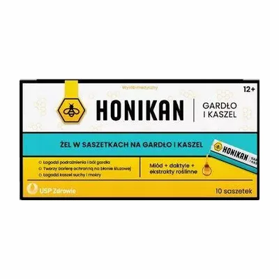 Honikan Gardło I Kaszel Żel 10 Saszetek