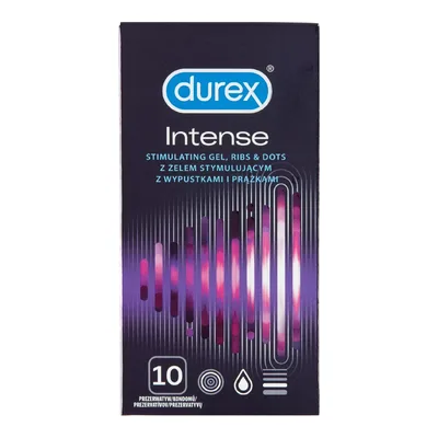 Prezerwatywy Durex Intense Potęgujące Orgazm 10 Sztuk