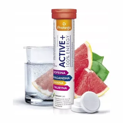PROTEGO Active + 100% Energy 20 Tabletek Musujących