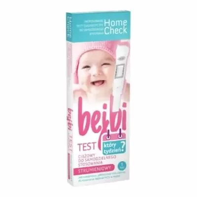Test Ciążowy BEJBI Który To Tydzień? Strumieniowy Home Check 1 Sztuka