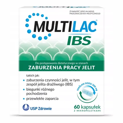 Multilac IBS Zaburzenia Pracy Jelit Biegunki Zaparcia 60 Kapsułek