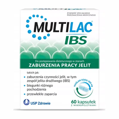 Multilac IBS Zaburzenia Pracy Jelit Biegunki Zaparcia 60 Kapsułek