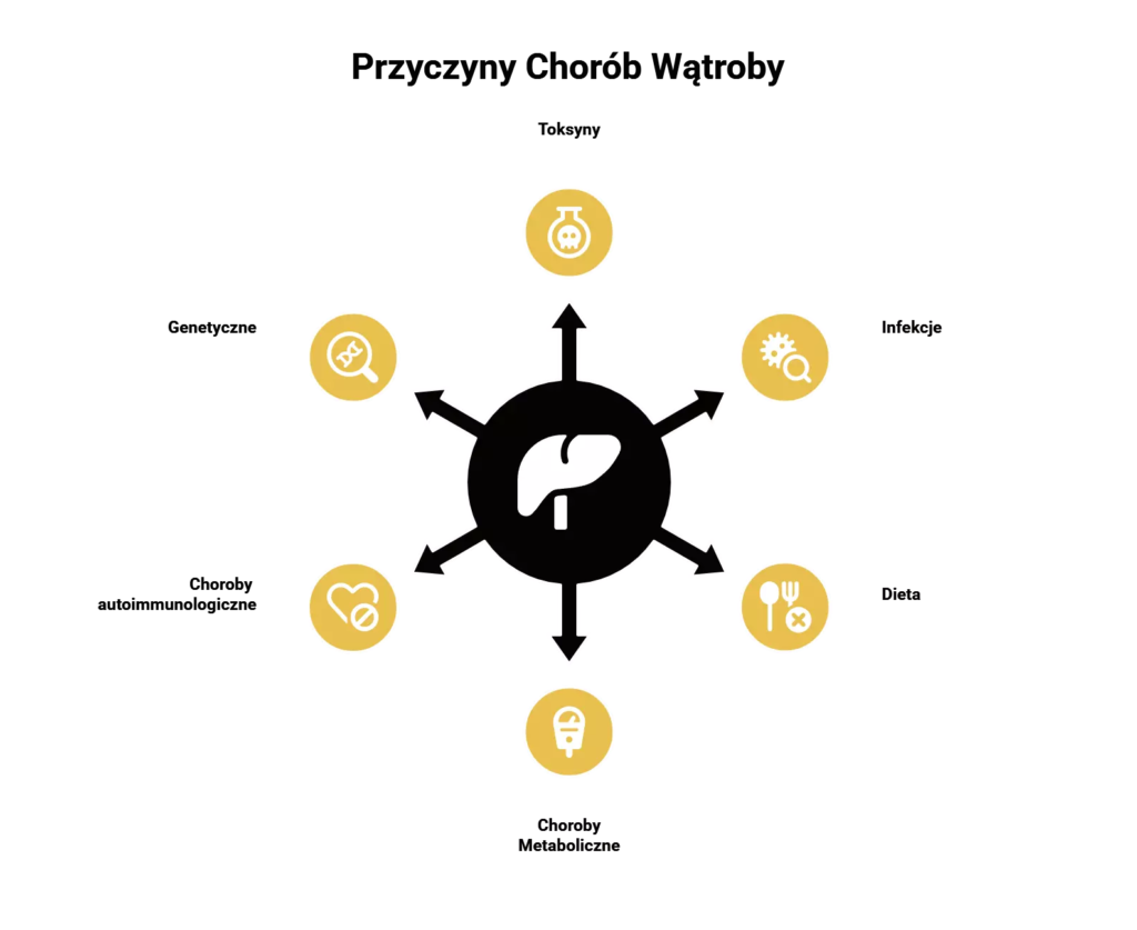 Przyczyny chorób wątroby