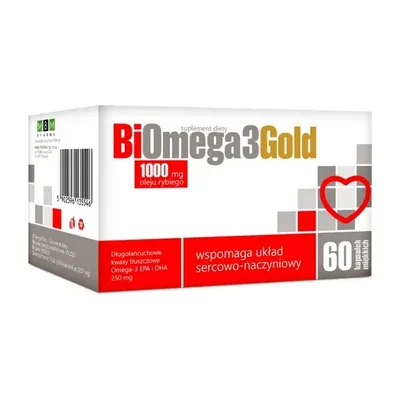 BiOmega3Gold 1000mg 60 Kapsułek