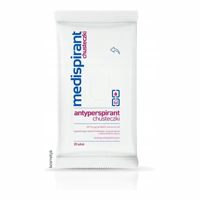 Medispirant Antyperspirant Chusteczki 20 sztuk