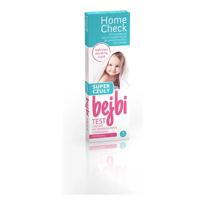 Test Ciążowy BEJBI SUPER CZUŁY Płytkowy Home Check 1 Sztuka