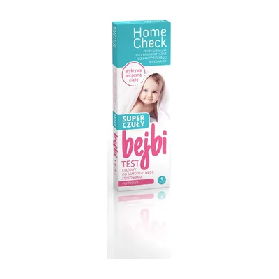 Test Ciążowy BEJBI SUPER CZUŁY Płytkowy Home Check 1 Sztuka