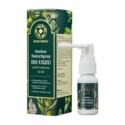 Orelon NaturSpray Do Uszu Rozpuszcza I Usuwa Woskowinę 15ml