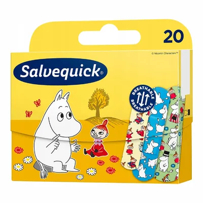 Plastry Dla Dzieci Muminki Wodoodporne Salvequick 20 Sztuk