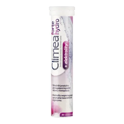 Climea Forte Hydro Menopauza + Elektrolity 20 Tabletek Musujących