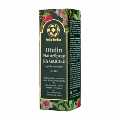 Otulin NaturSpray Do Gardła Wspomaga W Infekcjach 30ml