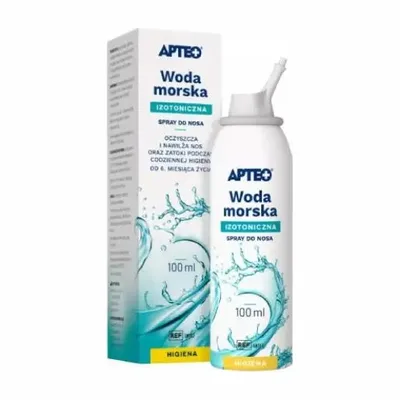 Woda Morska Izotoniczna Apteo Spray Do Nosa 100ml