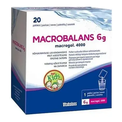 Macrobalans 6g Proszek Na Zaparcia 20 Saszetek