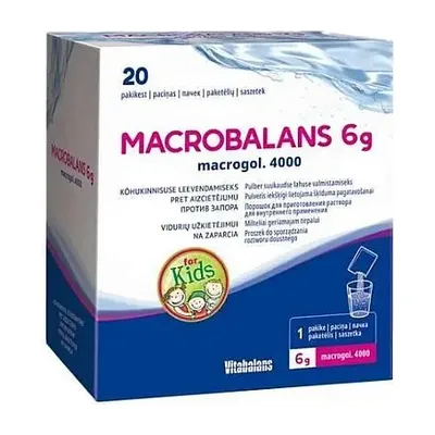 Macrobalans 6g Proszek Na Zaparcia 20 Saszetek