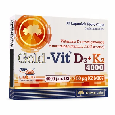 Olimp Gold Vit D3 + K2 4000 IU 30 Kapsułek