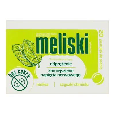 Meliski Na Uspokojenie 20  Pastylek Z Melisą