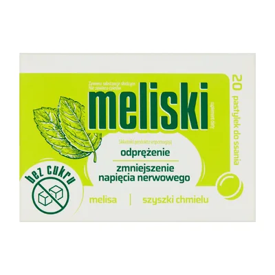 Meliski Na Uspokojenie 20  Pastylek Z Melisą