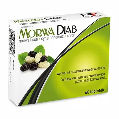 Morwa Diab Morwa Biała Chrom Cynamonowiec 60 Tabletek