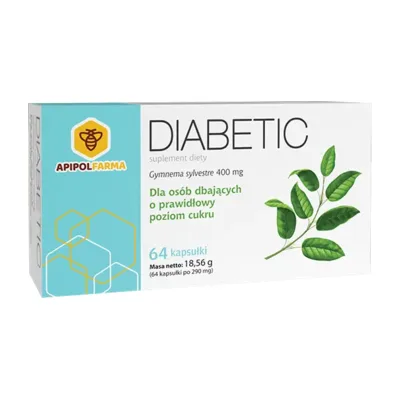 Diabetic Z Gymnema Sylvestre Wspiera Metabolizm Glukozy 64 Kapsułki