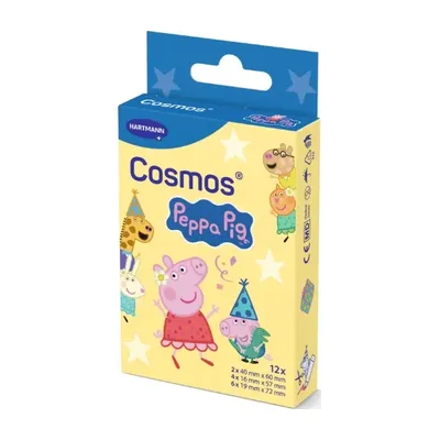 Plaster Cosmos Dla Dzieci Świnka Peppa 12 Sztuk