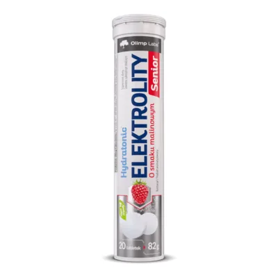 Olimp Hydratonic Elektrolity Senior Smak Malinowy 20 Tabletek Musujących