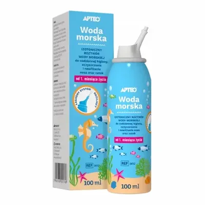 Apteo Woda Morska Izotoniczna Dla Dzieci 100ml