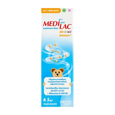Mediprolac Dla Dzieci Immuno Od 1 Dnia Życia Krople 5ml