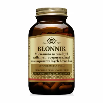 SOLGAR Błonnik Mieszanina Błonników 120 Kapsułek