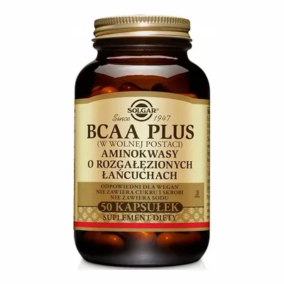 Kapsułki BCAA Plus Solgar 50 Kapsułek