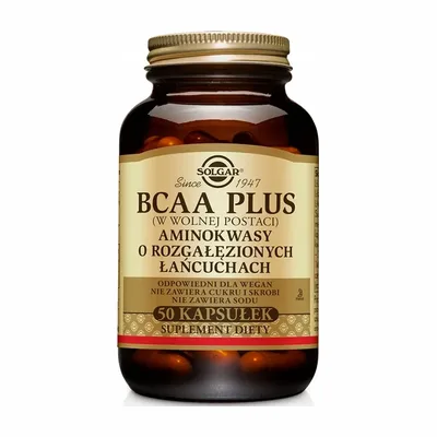 Kapsułki BCAA Plus Solgar 50 Kapsułek