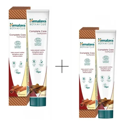 Zestaw 1+1 Gratis Himalaya Pasta Do Zębów Complete Care Cynamon 75ml