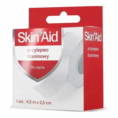 Skin Aid Przylepiec Tkaninowy Do Cięcia 1 Sztyka 4,5m x 2,5cm