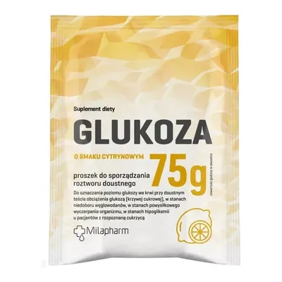 Glukoza Proszek O Smaku Cytrynowym 75g