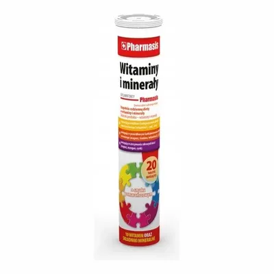 Witaminy I Minerały 20 Tabletek Musujących
