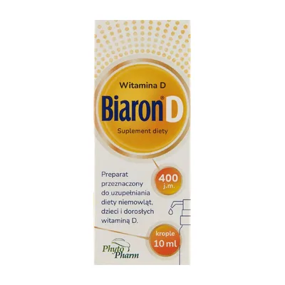 Biaron D400 Krople Z Witaminą D Butelka Z Pompką 10 ml