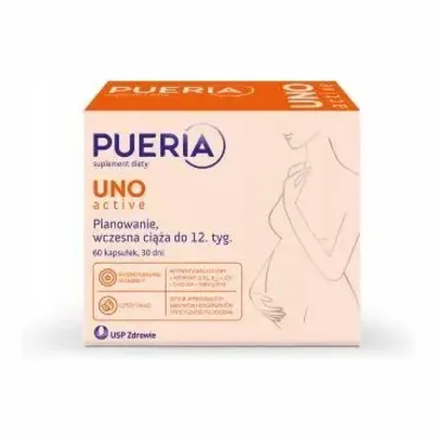 Pueria Uno Active Wczesna Ciąża Do 12 tyg. 60 Kapsułek