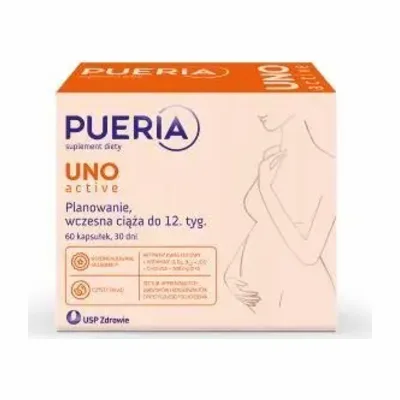 Pueria Uno Active Wczesna Ciąża Do 12 tyg. 60 Kapsułek