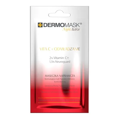 Lbiotica Dermomask Night Activa Vita C+ Maseczka Odmładzanie 12ml