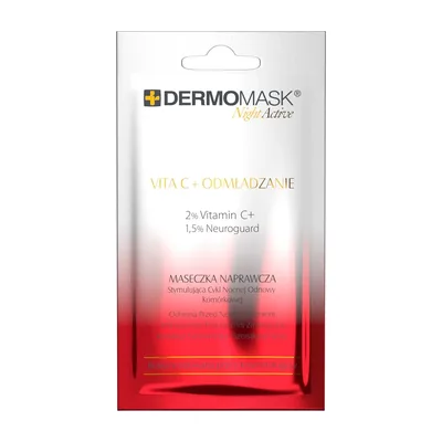 Lbiotica Dermomask Night Activa Vita C+ Maseczka Odmładzanie 12ml