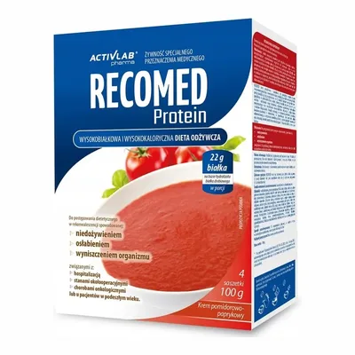 RecoMed Protein Krem Pomidorowy 4 Saszetki 100g