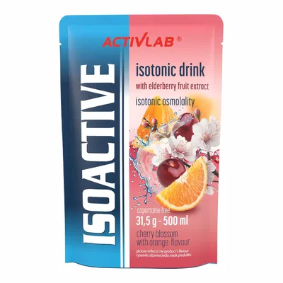 Drink Izotoniczny Isoactive Kwiat Wiśni Z Pomarańczą 1 Saszetka