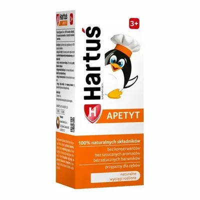 Hartuś Apetyt Syrop Dla Dzieci 3+ Wspomagający Apetyt 120ml