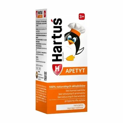 Hartuś Apetyt Syrop Dla Dzieci 3+ Wspomagający Apetyt 120ml