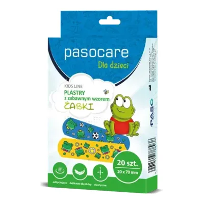 Plastry dla dzieci Pasocare Kids Line (Żabki) - zestaw 20 sztuk