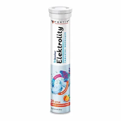 Elektrolity Smak Pomarańcza 20 Tabletek Musujących