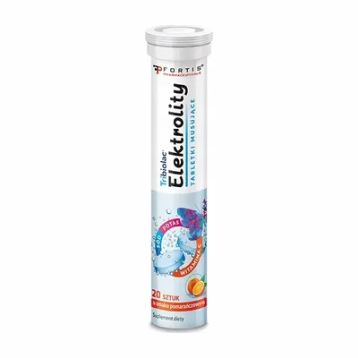 Elektrolity Smak Pomarańcza 20 Tabletek Musujących