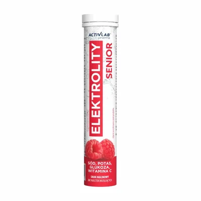Elektrolity Senior Malina Activlab 20 Tabletek Musujących