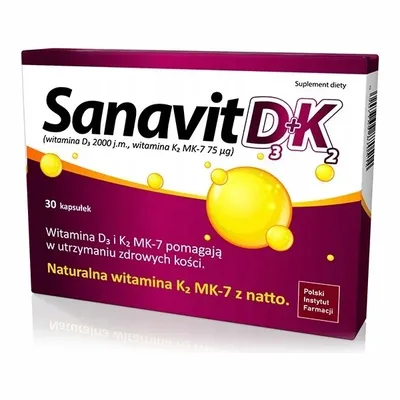 SanaVit D3 + K2 30 Kapsułek