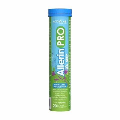 Allerin Pro Wapń Cynk Kwercetyna 20 Tabletek Musujących