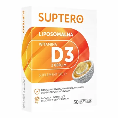 Suptero Liposomalna Witamina D3 2000j.m. 30 Kapsułek